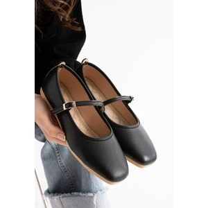 Modafrato AL-142 Tokalı Babet Günlük Kadın Ayakkabı Ev Babeti