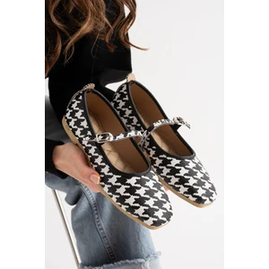 Modafrato AL-142 Tokalı Babet Günlük Kadın Ayakkabı Ev Babeti