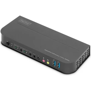 DS-12850 2 Port Giriş Dısplay Port To 1 Port Dp 1 Port HDMI 4K 60Hz Dual Kvm Switch