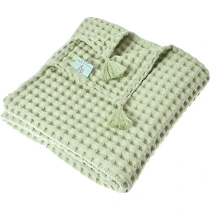 Casadora Baby  Pamuk Bebek Kalın Waffle Pike Örtüsü - 90X120CM - Mint