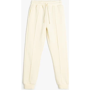 Beli Ayarlanabilir Lastikli Dikiş Detaylı Basic Eşofman Altı