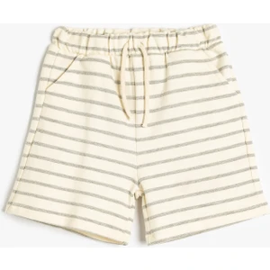 Şort Beli Bağlamalı Cep Detaylı Pamuklu