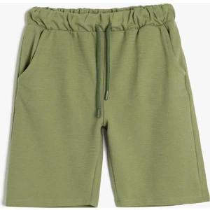 Şort Beli Bağlamalı Cep Detaylı