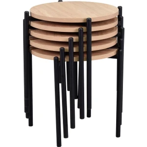 Ay Metal Çok Amaçlı Zigon Tabure (5 Adet)