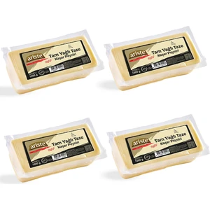 4'lü Tam Yağlı Taze Kaşar Peyniri 4000 gr (1000gr x 4)