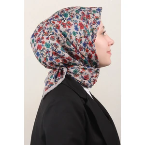Pamuklu Soft Eşarp 4161-10 Açık Taş