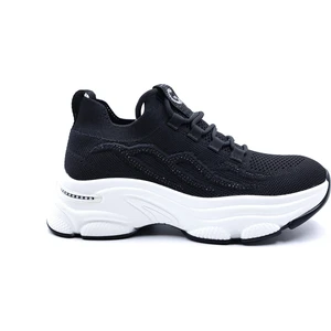 G25Y309 Taşlı Siyah Kadın Günlük Triko Spor Ayakkabı