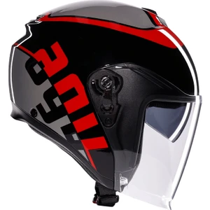 Agv Irides Valenza Matt Grey Blk Red Açık Kask