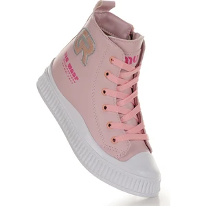 Kiko Kids Wasp Fermuarlı Günlük Kız Çocuk Bot Ayakkabı Pudra