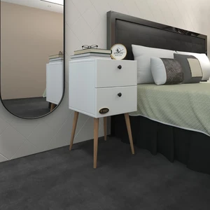 Kenz Life Kenzlife Komodin Hanami Byz 74*39*39 Komidin Ahşap Ayaklı Kitaplık Ayakkabılık Kapaklı Arkalıklı
