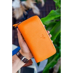 Orleans Deri Telefon Bölmeli El Çantası Cüzdan Kartlık