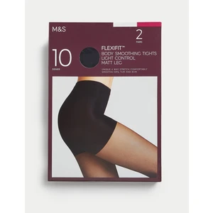 Marks & Spencer 2'li Flexifit™ 10 Denye Külotlu Çorap Seti