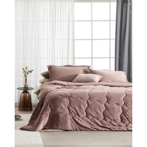 Madame Coco Kaira Çift Kişilik Comforter Set - Pudra