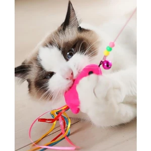 Sanal Sepeti: 90  cm Kedi Oyun Oltası Kedi Oltası Kedi Oyuncağı