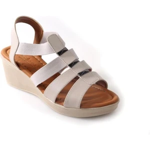 Mvşm 02860 Orto Pedik Dolgu Topuk Günlük Kadın Sandalet