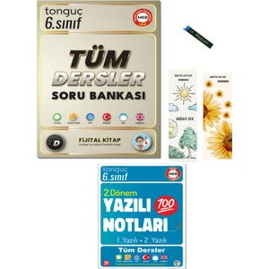 Tonguç Akademi 6. Sınıf Yazılı Notları 2. Dönem 1 ve 2. Yazılı ve 6. Sınıf Tüm Dersler Soru Bankası