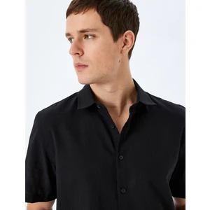 Kısa Kollu Pamuklu Regular Fit Klasik Gömlek