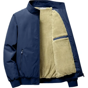 Ghassy Co. Ghassy Co Erkek Su Itici Içi Peluş Astarlı Ultra Isı Yalıtımlı Dik Yaka Mont