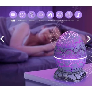 Kumandalı Bluetooth Hoparlör Müzik Masa ve Gece Lambası Galaxy LED Projektör Işık Dinazor Yumurtası