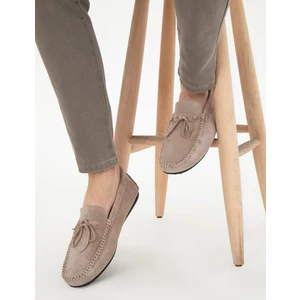 Pierre Cardin Erkek Bej Kauçuk Taban %100 Deri Loafer Ayakkabı 50310192-VR011