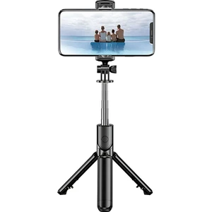 S3 Tripod Uzunluk Ayarlı 360° Bluetooth Kumandalı Selfie Çubuğu Profesyonel Fotoğraf ve Video 68 cm