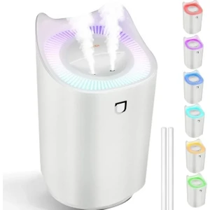 Büyük Boy Hava Nemlendirici Buhar Makinesi 3300 ml Işıklı Ambians