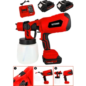Alman 999VF 20 Ah Li-Ion Çift Akülü Şarjlı Boya Tabancası