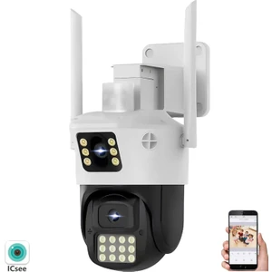 RX-23AI Smart Güvenlik Kamerası 2 Kameralı 3+3mp Wi-Fi Ptz Renkli Gece Görüş