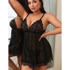 Büyük Beden Kurdelalı  Gecelik