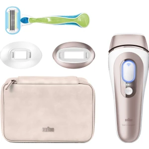 Skin I-Expert PL7147  Uygulamalı Çanta ve 2 Başlıklı Ipl Lazer Epilasyon Aleti + Gillette Ven