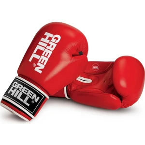 Green Hill Tiger Aiba Onaylı Deri Boks Eldiveni Kırmızı