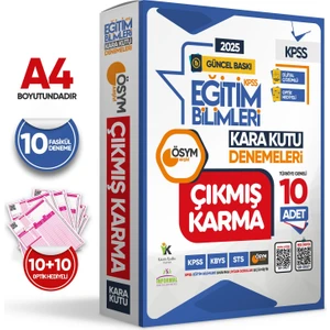 2025 KPSS EĞİTİM BİLİMLERİ ÖSYM Çıkmış Soru Karma Kara Kutu 10lu Paket Deneme Türkiye Geneli Çözümlü