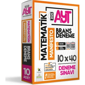 2025 YKS AYT Matematiğin Manifestosu BRANŞ Deneme Paketi 10lu Dijital Çözümlü