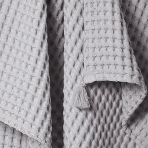 Casadora Baby 100% Pamuk Tek Kişilik Kalın Waffle Pike Örtü - Gri - 160 x 220 cm
