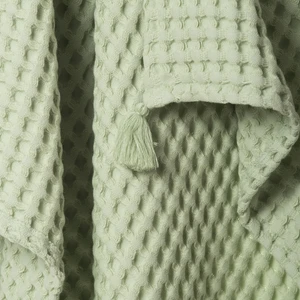 Casadora Baby 100% Pamuk Tek Kişilik Kalın Waffle Pike Örtü - Mint - 160 x 220 cm