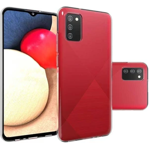 Galaxy A02S Kılıf Süper Silikon Kapak-Renksiz