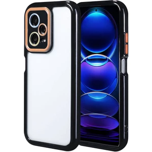 Tekno Grup Xiaomi Redmi Note 12 Pro 5g Kılıf Kamera Korumalı Renkli Kenar ve Çerçeve Tasarımlı Vitamin Kapak-Siyah