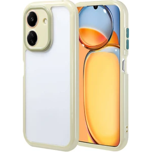 Tekno Grup Xiaomi Redmi 13C Kılıf Kamera Korumalı Renkli Kenar ve Çerçeve Tasarımlı Vitamin Kapak-Yeşil