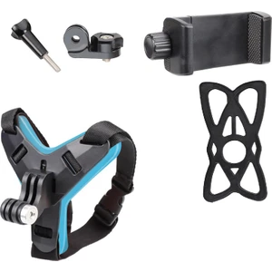 Aksiyon Kamera ve Telefon Tutucu Kask Aparatı Gezi Seyahat ve Sürüşlerde Kullanmak için Cep Telefonu Kask Tutucu (Tüm modeller İle Uyumlu) X001