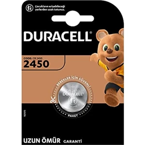 Düğme Pil 2450 Tekli 3 Volt Para Pil Cr 2450 1'li Paket CR2450 3V Lityum Para Pil Tekli Blister 2450 3V Lithium Pil (CR2450/DL2450/ECR2450) 1 Adet