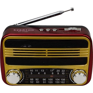 Rt-310bt Bluetooth Fm-Usb-Tf Card- Şarjlı  Nostaljik Radyo