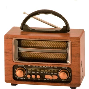 RT-721 -Usb-Tf-Am-Fm-Sw-Bluetooh-Connect-Tws-Usb Şarj Nostaljik Radyo