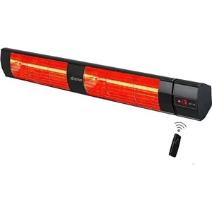 Halogen Black Twin Pro 2000+2000=4000 Watt Kumandalı Dış Mekan Isıtıcı Cafe Balkon Teras