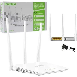 EWR-F303 300Mbps 2.4GHz 3x 5dBi Anten 1x WAN 3x LAN Repeater+AP+WISP Destekli Wireless Router (modem değildir)