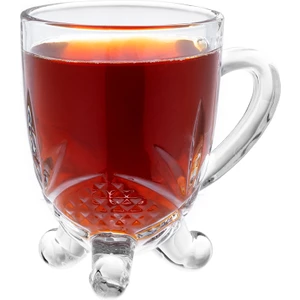 Madame Coco Dublin 4'Lü Çay Fincanı Seti - Şeffaf - 210 Ml