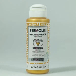 Multi-Surface Metalik Altın Hybrid Akrilik Hobi Boyası 120 Ml.
