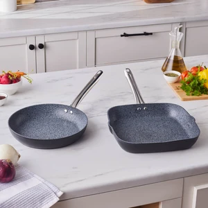 Biogranit Monet 2 Parça Tava Grill Set Siyah