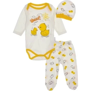 Ördek Baskılı Bebek Takımı