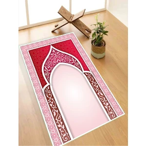 Makinede Yıkanabilir Leke Tutmaz  namazlık Seccade Kaymaz Taban Saçaksız SEC113