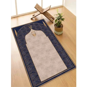 Makinede Yıkanabilir Leke Tutmaz  namazlık Seccade Kaymaz Taban Saçaksız SEC113